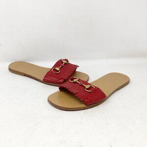 Gucci #FKUEC5 Varadero Horsebit Slides Size 38